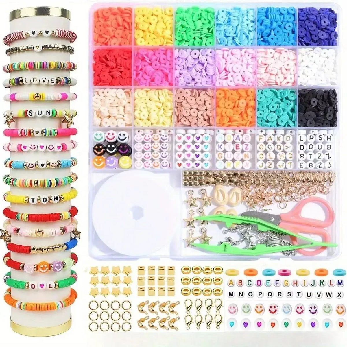 Kit Bracelets Perles & Lettres – Atelier créatif
